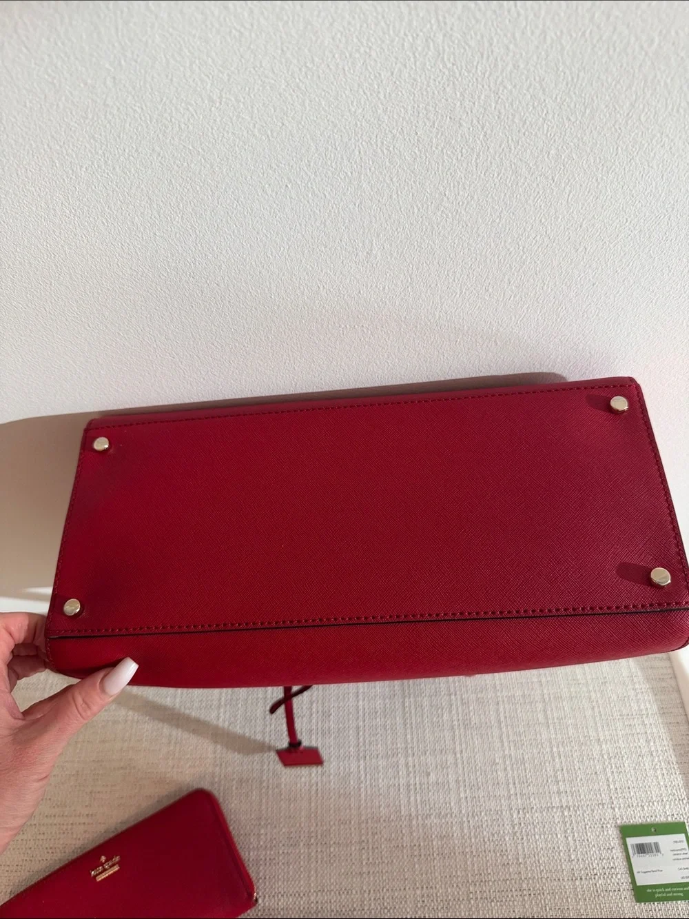 Kate Spade Cameron Street Candace Satchel + Lacey Wallet Heirloom Red Bundle